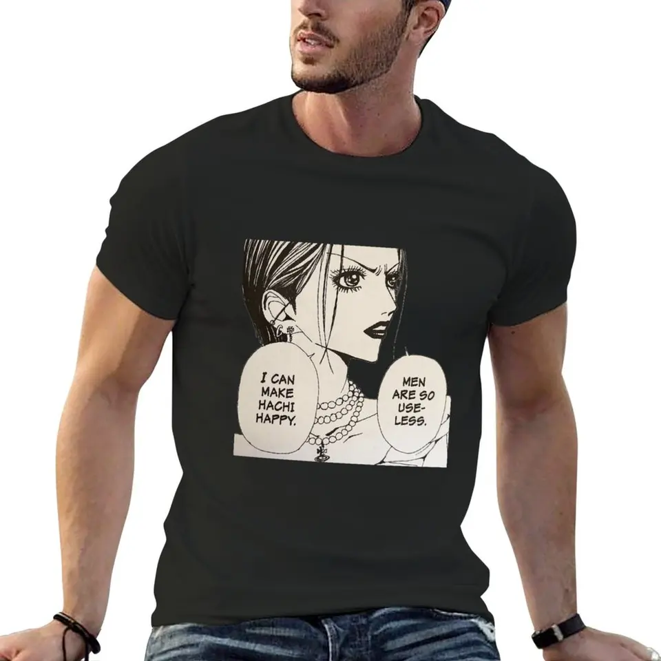Nana osaki manga anime tričko Tričko Roztomilé topy polotovary kawaii oblečenie bavlnené grafické odpaliská namontované tričká pre mužov