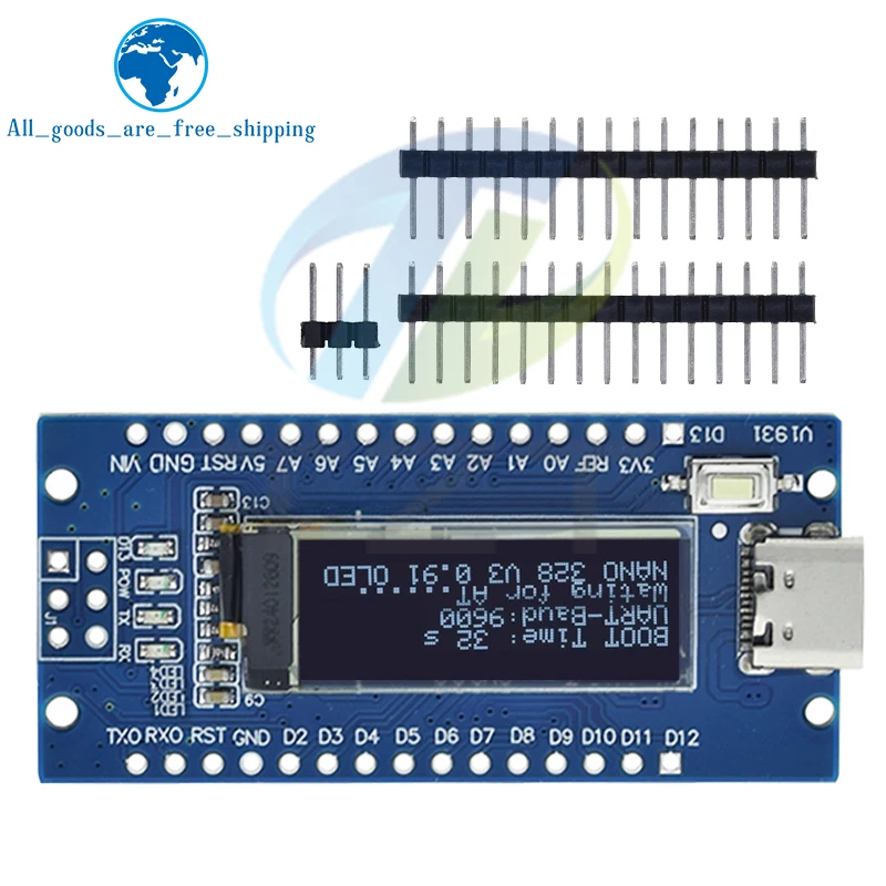 Nano v3.0 Atmega328p CH340C Vstavaný 0,91 