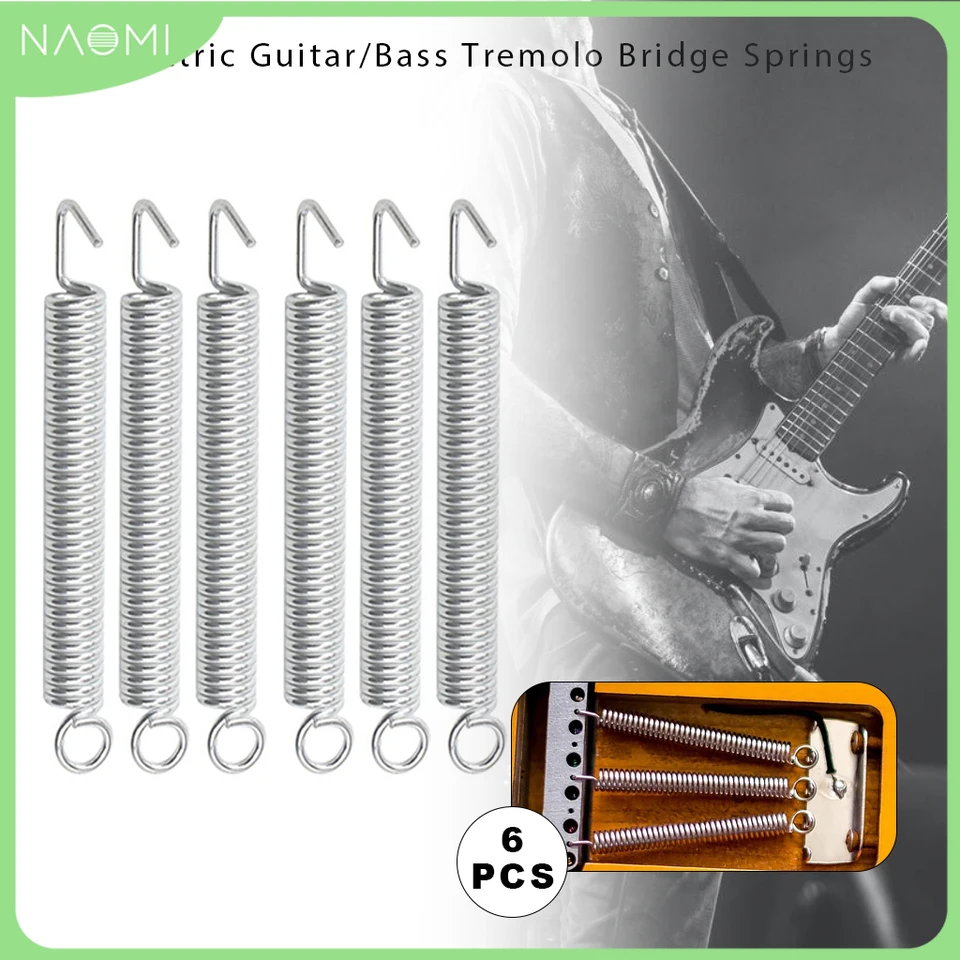 Naomi 6pcs Electric Guitar Tremolo Bridge Springs pre St Stratocaster Floyd Rose Bridge DIY Guitar Guitarra Parts