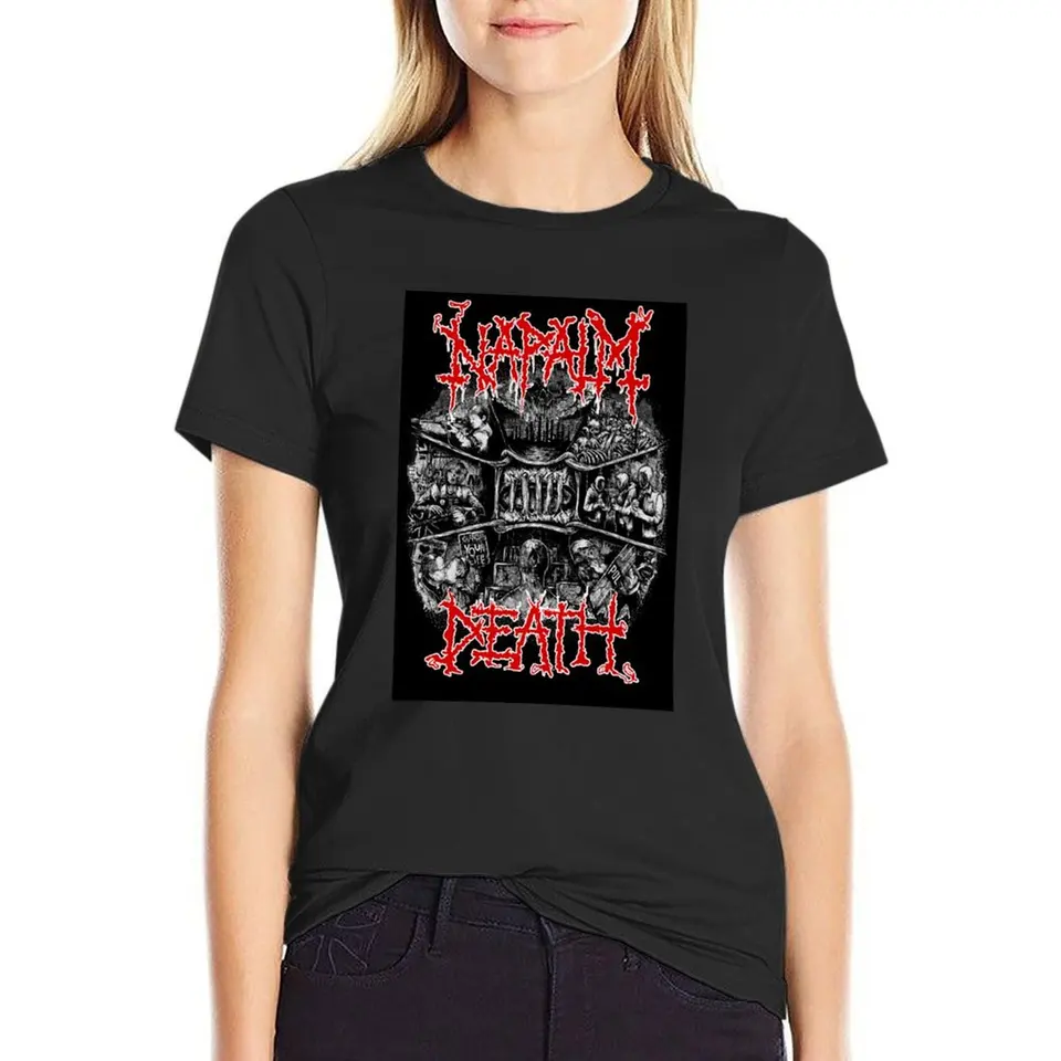 Napalm Death Tričko letné vrchné historické oblečenie letné vrcholy dámske tričko