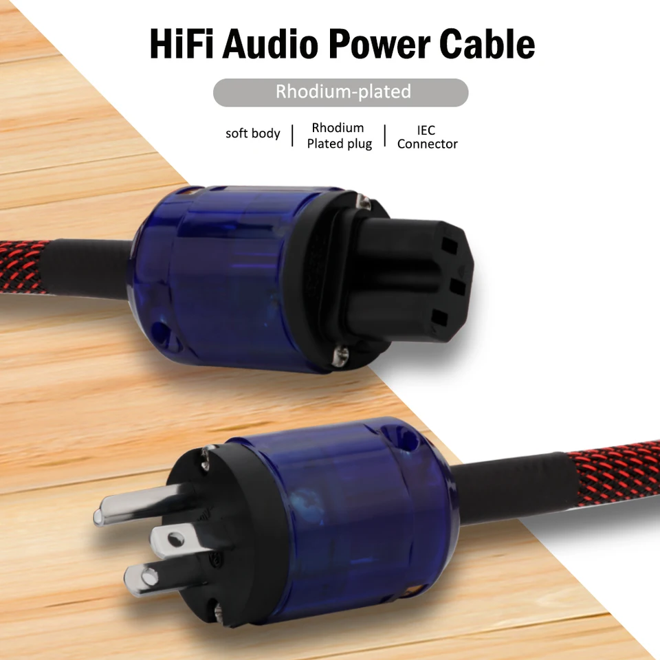 Napájací kábel napájacieho kábla US/EÚ HIFI HI HI END US AU AUDIO KRODNÉ KNIDY KNIDY EU US AU