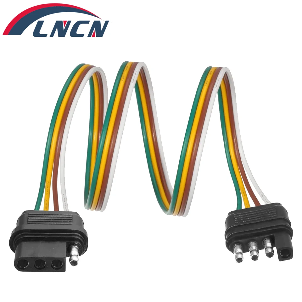Napájací kábel vodiča prívesu 4 -kolíkový konektor konektora hrotového zástrčkového káblového zväzku zväzku predlžovania PVC Light Adapter Kit