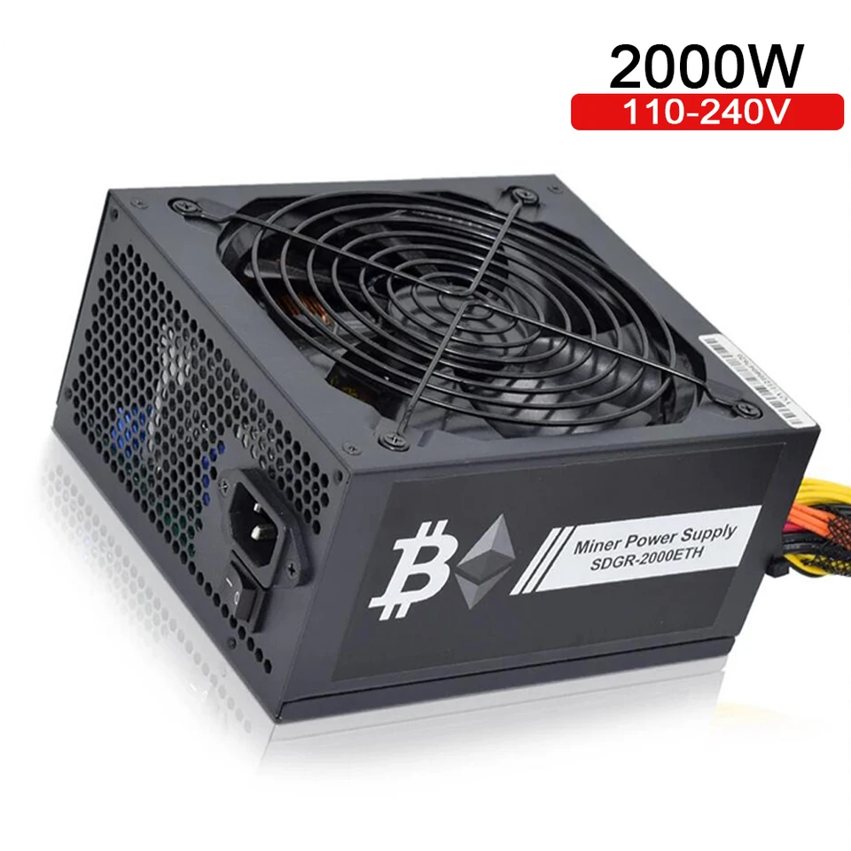 Napájací zdroj PSU pre počítač 8 Bitcoin Miner ATX PC 110V-220V atď. RVN
