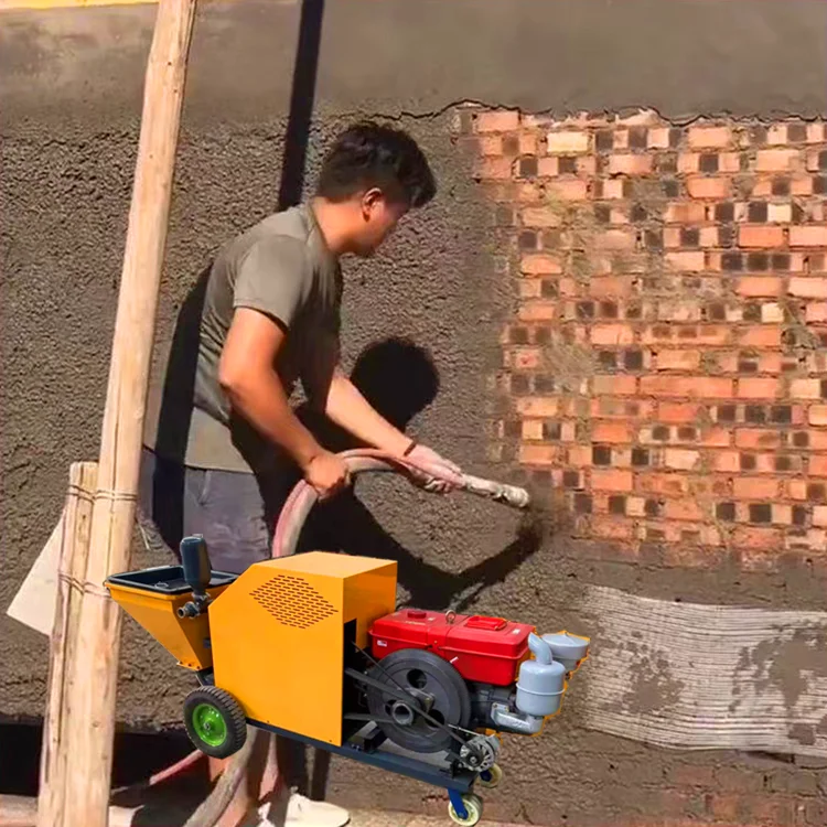 Napätie 220V 380V Striekanie Prieprava elektrický mini stroj naftový cement striekajúci cement Cement Striekač