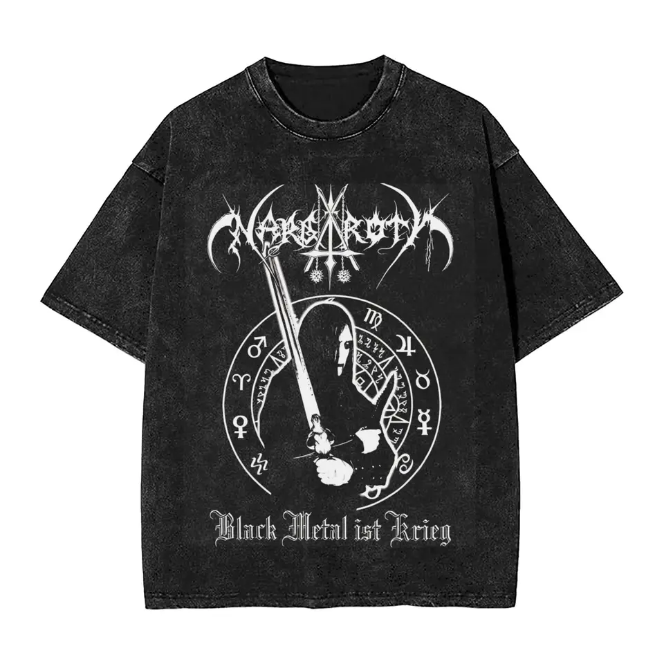 Nargaroth Rock Band T tričko Harajuku pre mužov Ženy 100% bavlnené tričká Tops