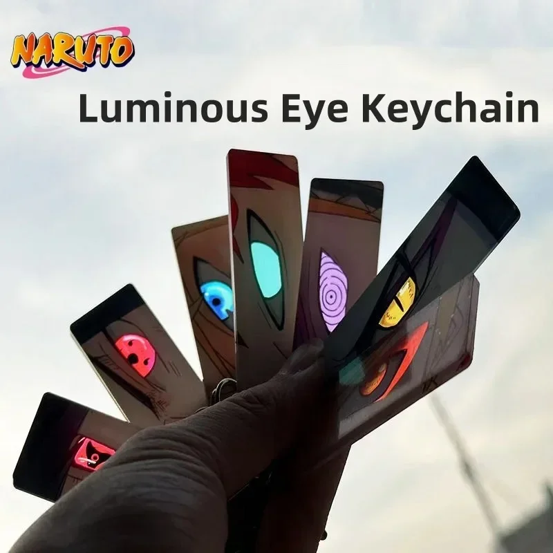 Naruto Keychain akrylové slnečné svetlo Uchiha Itachi Shining Eyes Obdĺžnikový obojstranný vzor