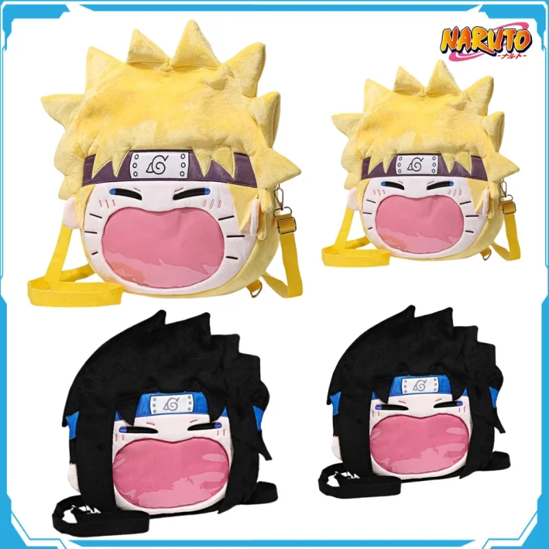 Naruto plyšový batoh batohu crossbody Storage laptop tašku pre deti Detský kniknapka Študent comic con itabag anime sviatočné darčeky