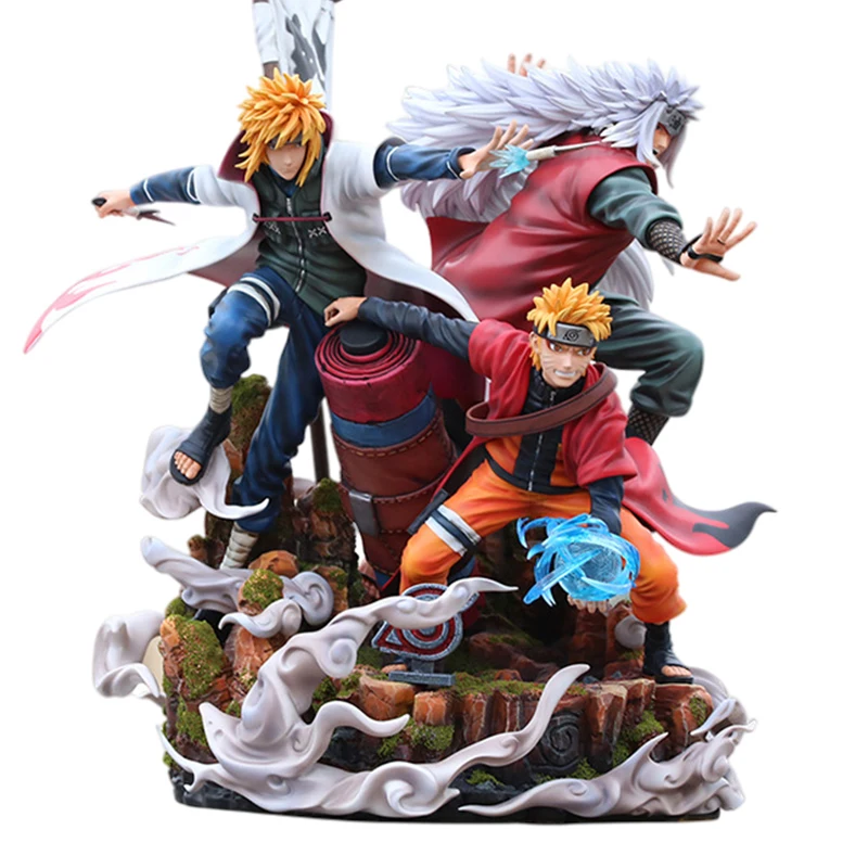 Naruto Shippuden Anime Model Namikaze Figme Minato Jiraiya Uzumaki Action Obrázok 41 cm hračky pre chlapcov