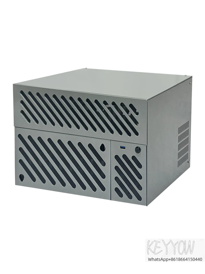 NAS podvozok, 8-bay ATX polovičná výška PCIe Black Qunhui SFX Server Server DIY
