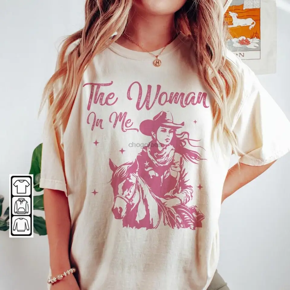 Nashville country hudobná košeľa západný Nashville The Woman in Me Strict Cowgirls Western Graphic unisex b248t