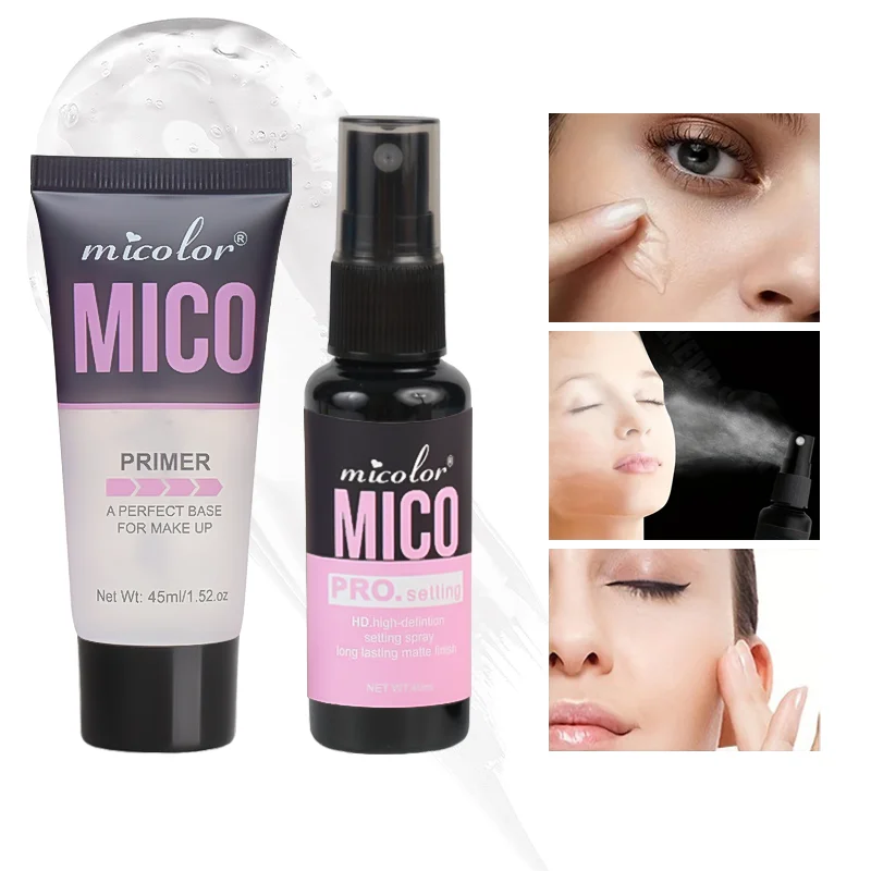 Nastavenie sprej + priehľadný krém na make-up, rýchly tvorba filmu, dlhotrvajúci make-up udržiava