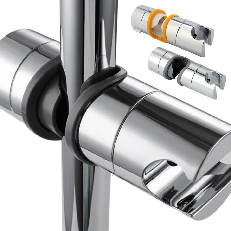 Nastaviteľná držiak na hlavu sprchy 22 mm- 25 mm Univerzálna konzolňa ABS Chrome Chrome Panlated Ručná sprcha Kázlová svorka Kúpeľňa Kúpeľňa Kúpeľňa