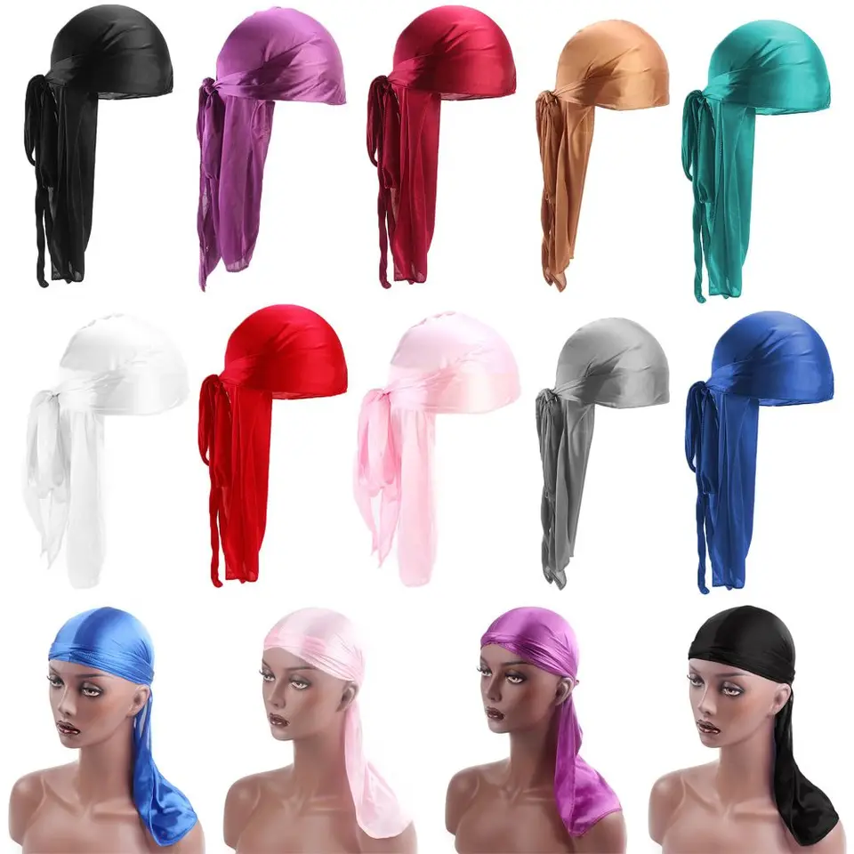 Nastaviteľná elastická predbežná chemoterapová čiapka Turban Hidžab Bandana hodváb