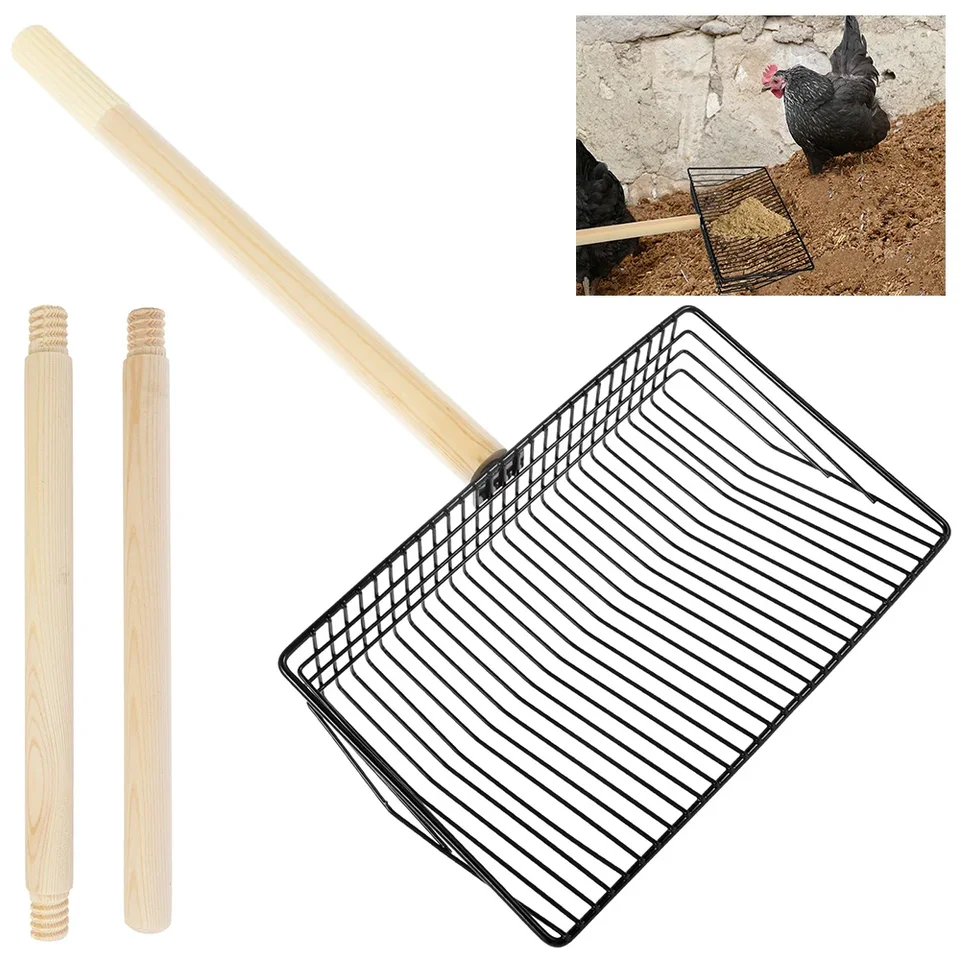 Nastaviteľná kuracia hovno nakopeľová kovová mačka Litter