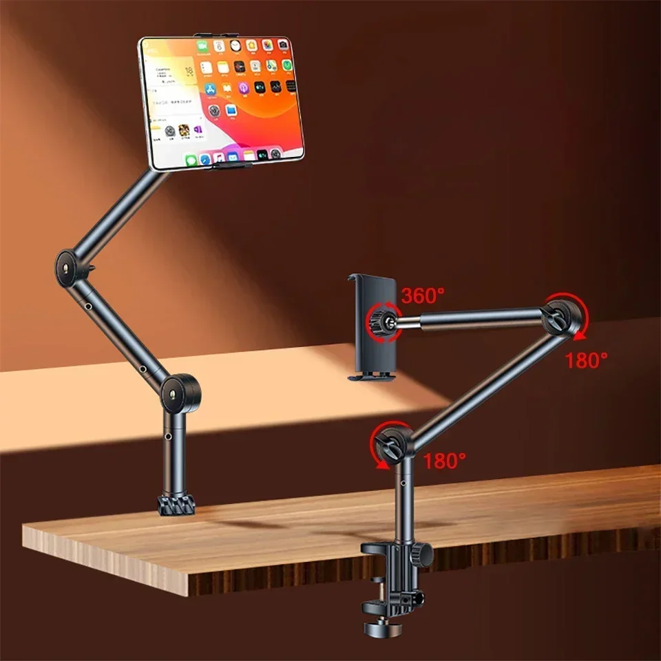 Nastaviteľná podpora držiaka tabliet Stánok Dlhé držiaky na držiak pre iPad