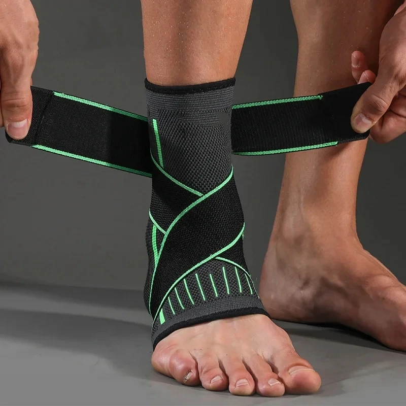 Nastaviteľná podpora členkového kompresného členkového ochrancu Brace pre spustenie futbalového basketbalu nylon nylon pletená bitkár