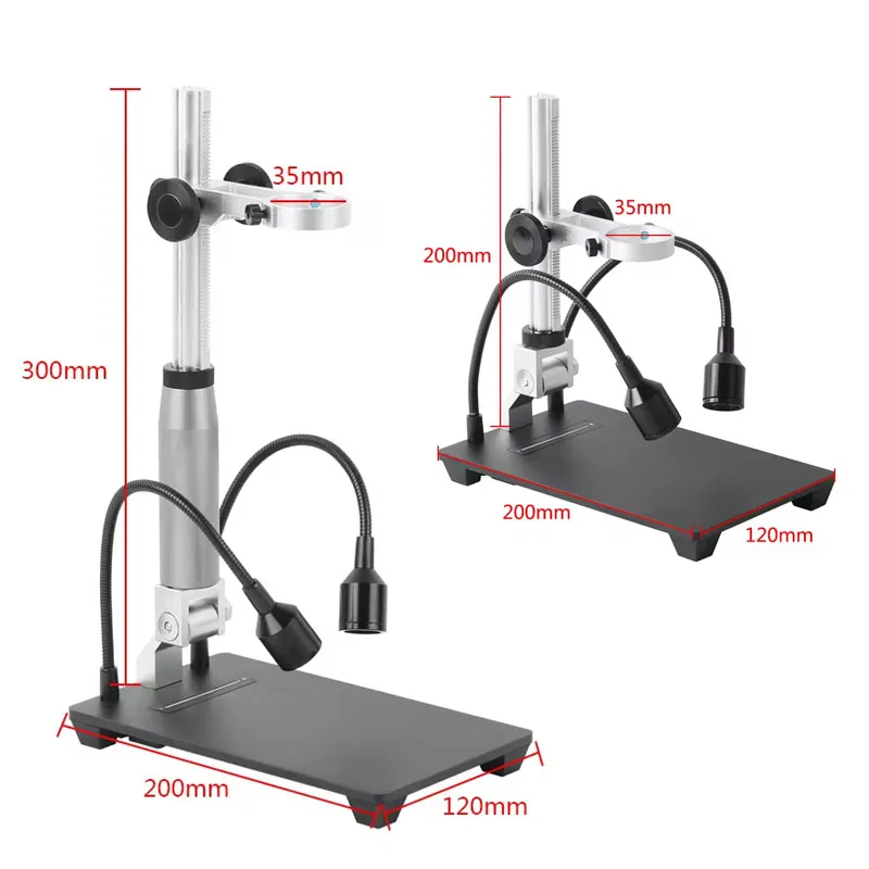 Nastaviteľná tabuľka držiaka držiaka držiaka kamery HDMI USB Digital Electronic Microscope Tabuľ
