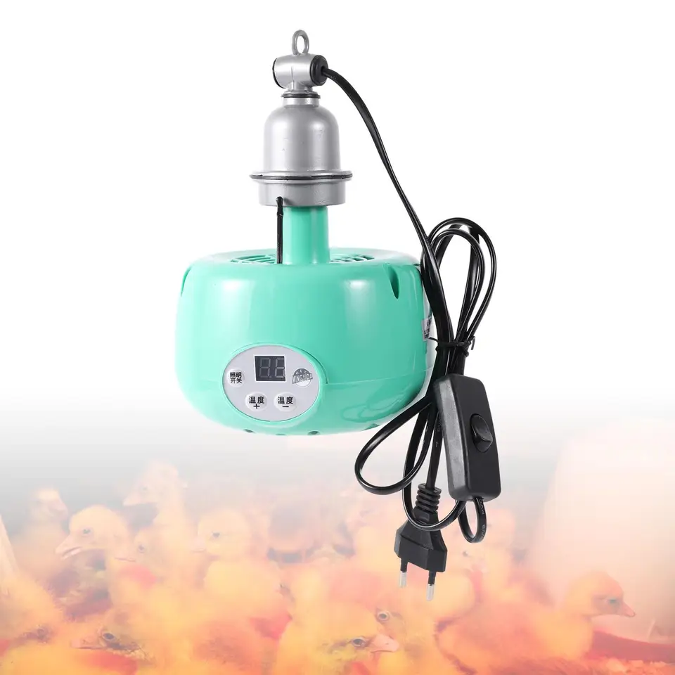 Nastaviteľná tepelná lampa zvieracie teplé svetlo E27 220V pre kuracie košík
