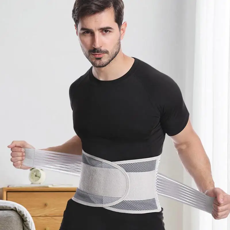 Nastaviteľná turmalínová samoliečujúca sa magnetická terapia pásový pás Lumbárna podpora zadného pásu podporná ortéza Dvojitá pásma Aja Lumbar