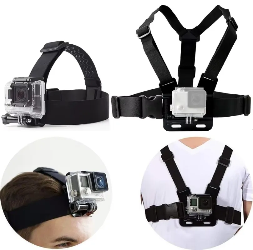 Nastaviteľné držiak na pásové pásové pásové pásové pásové remienok pre Gopro HD Hero 10 9 8 7 6 5 4Sessess