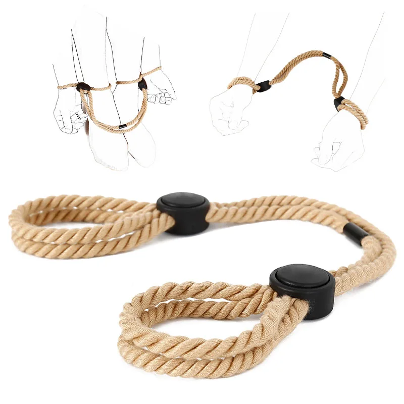 Nastaviteľné erotické otrok BDSM Bondage Lany Púdy zápästie Flirtujúce fetiš dospelé hry Sex Hračky pre ženy Žiadny vibrátor sex Sex