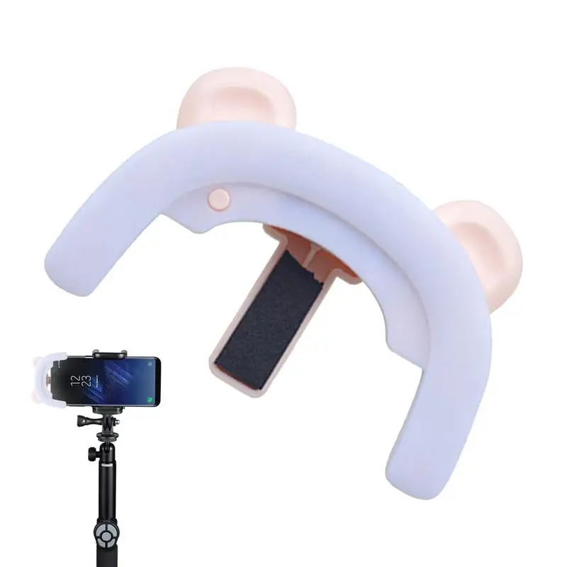 Nastaviteľné LED selfie prsteň svetlo USB Nabíjateľné selfie svetlo s 3 režimami klip-on selfie vyplňte svetlo bleskové svetlá
