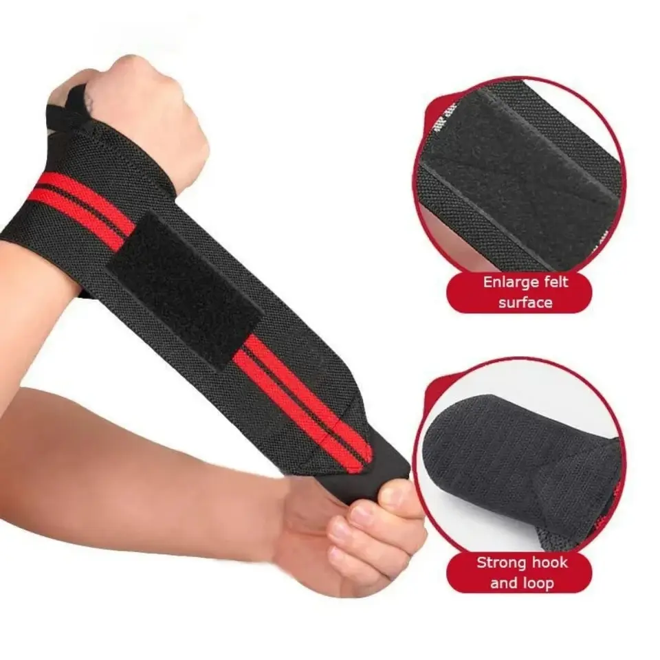 Nastaviteľné popruhy zápästia Men a ženy Elastické náramky a náramky Opravy športovcov Powerlifting zápästia popruhy 1pc