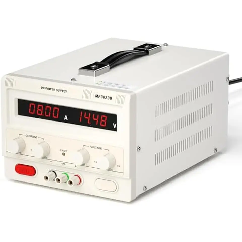 Nastaviteľné premenné napájacie napájanie 0-30V 0-20A Regulované laboratórne DC DC Enger LCD displej a viacnásobné ochrany prenosné rukoväť ATX