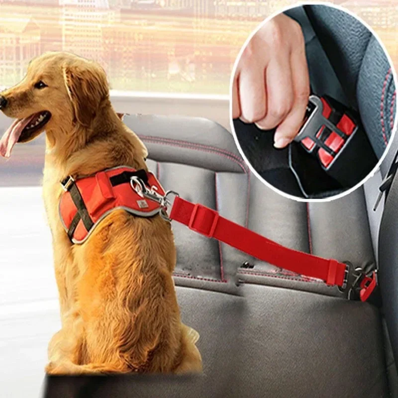 Nastaviteľné psy Accessoires Pet Cat Cat Dog Autbes Cast Beat Pet Seat Sedadlo Pes Pes Pes Olovo klipová klip bezpečnostná páka Trakčné obojky psov
