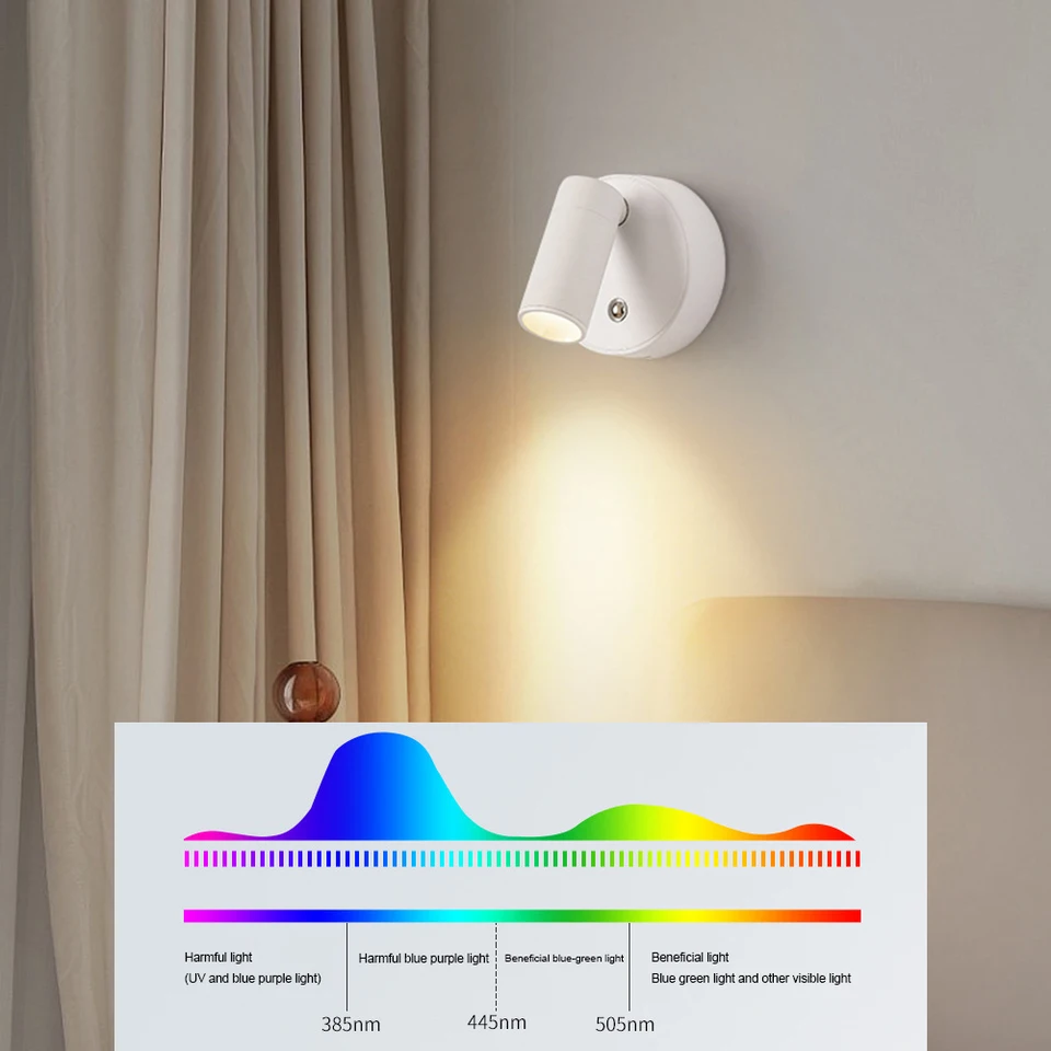 Nastaviteľné stenu svetlo USB Nabíjateľné 1800 mAh Nordic Modern Led Wall Light Cob Led Wall Light podsvietenia pre obývaciu izbu spálne