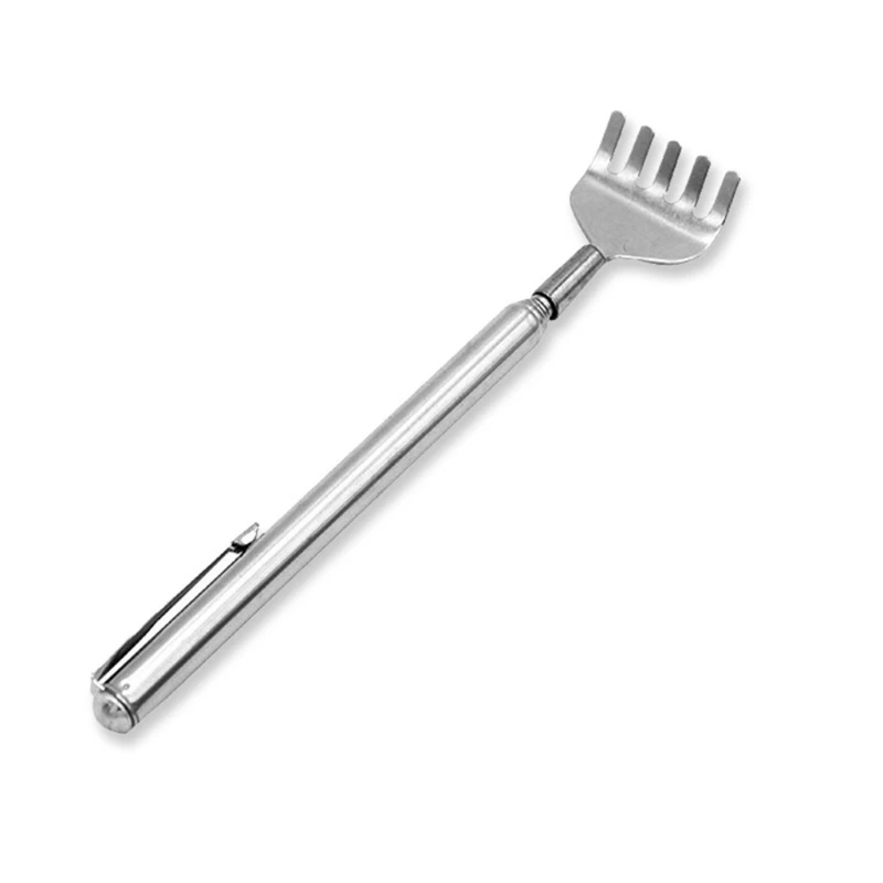 Nastaviteľný chrbtový škrabanec z nehrdzavejúcej ocele Zadná masáž Teleskopický anti svrbenie Claw Massager pre starších kvapiek