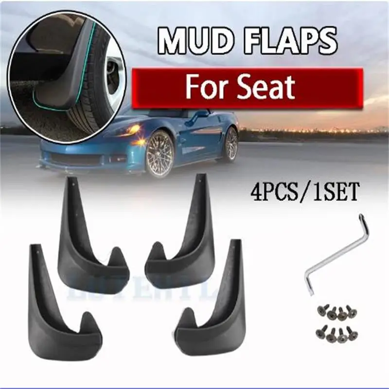 Nastavte univerzálne bahenné klapky Splash Guards Mudguards pre sedadlo Alhambra Altea Cordoba Exeo Ibiza Leon Toledo Mii Arona Fr St St.
