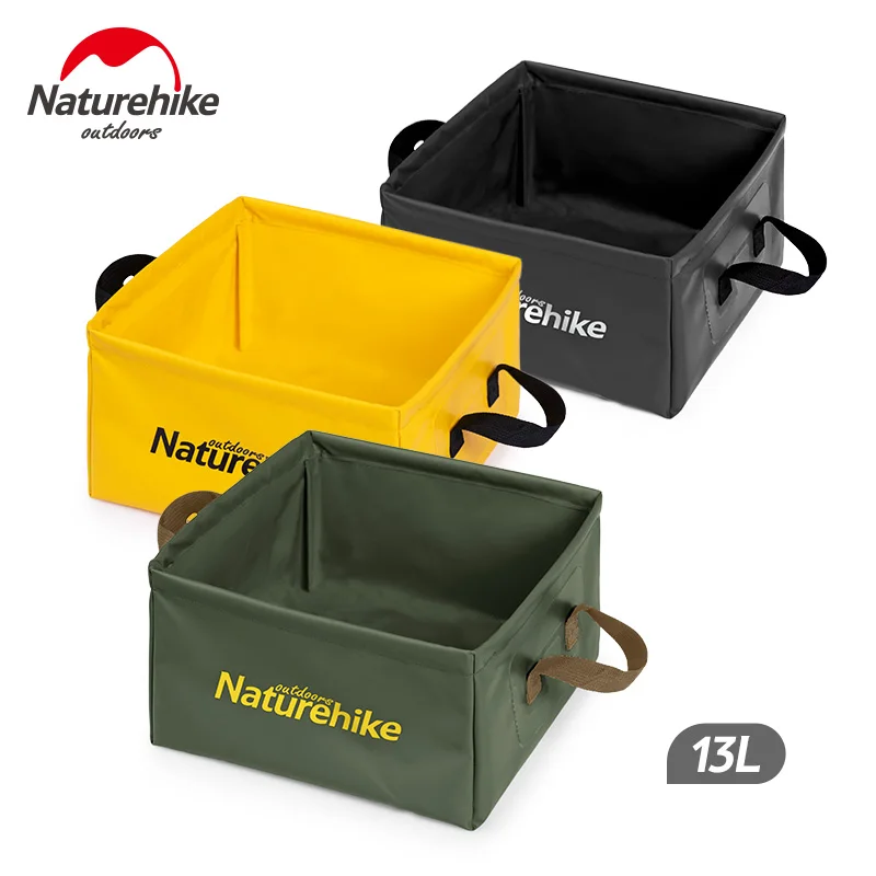 Naturehike 13L Prenosné skladacie povodie skladacie skladacie umývanie vegetibilných kocky Rybolov rybárske kemping