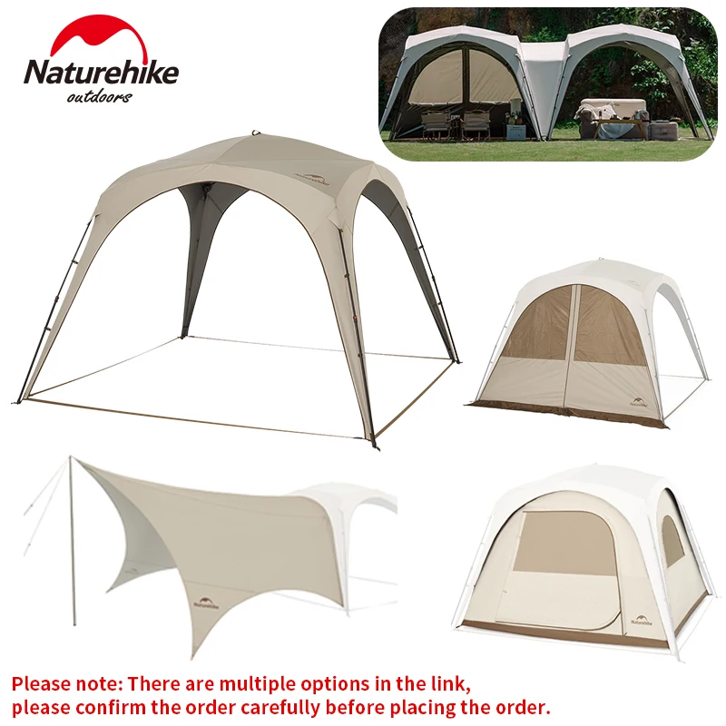 NatureHike Quick Open Dome Stan Adsessories Canopy Witerproof Docking Car Tail Stan Outdoor Camping Family Rodina veľká slnečná plachta