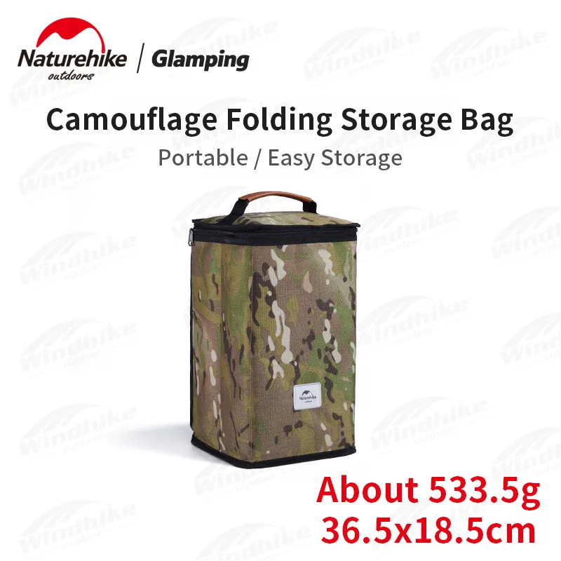 Naturehike Stan Lamp Storage Bag Vybavenie Ochranná taška Ultragiight prenosná kempingová ľahká taška Trvalá taška maskovacia farba