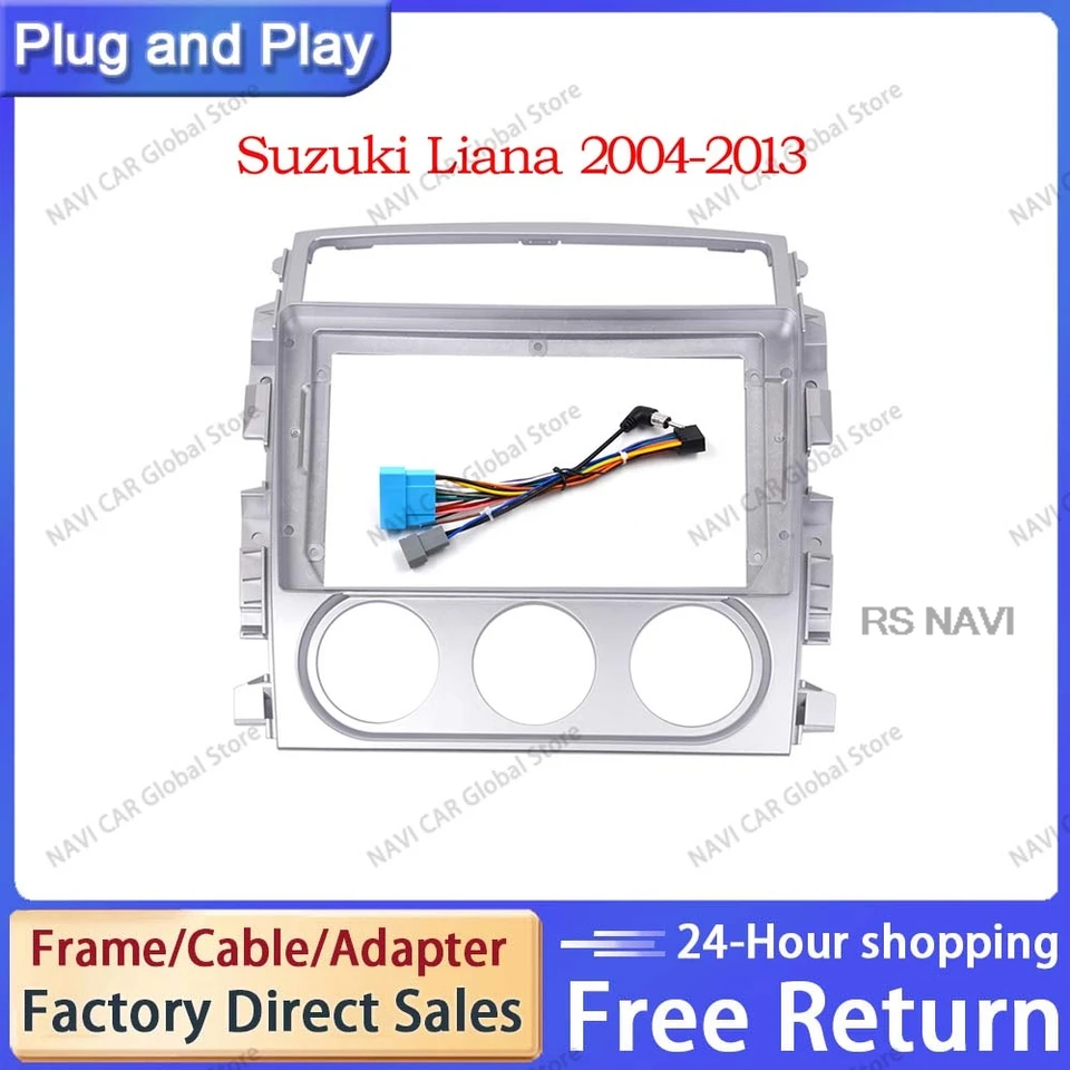 Navi Car GPS Navigation Stereo pre Suzuki liana 2006 - 2013 Rádiový fasciálny panel Fit Fit 2 DIN 9 palcov v prístrojovej doske obrazovky