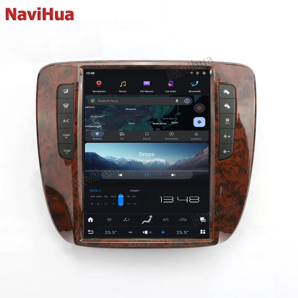 Navihua 12.1inch Touch Screen Android 13 Aut Radio GPS navigačné multimédiá pre Chevrolet Suburban Tahoe GMC Yukon 2007-2013