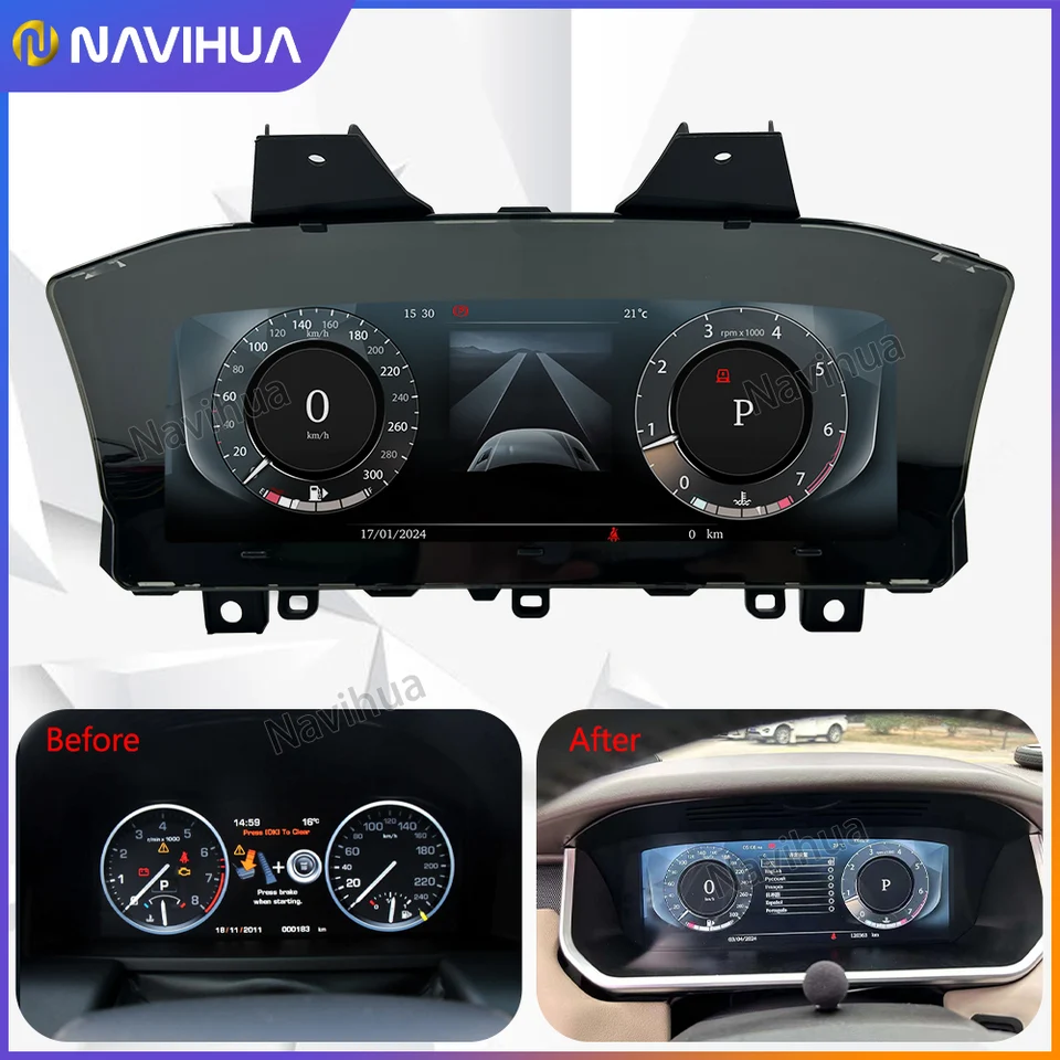 Navihua pre Range Rover Sport L494 Vogue L405 2013 2017 CAR LCD Dashboard Auto Meter Digital Cluster Instrument Virtual Cockpit