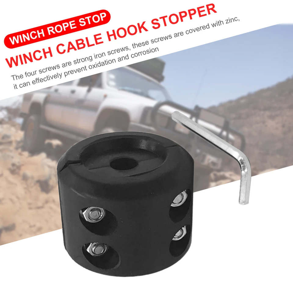 Navijak káblová zátka Ochrana Winch Motors Gear Gear ATV kábel hák zátkovača lana šnúra kábla šetrič ATV UTV príslušenstvo
