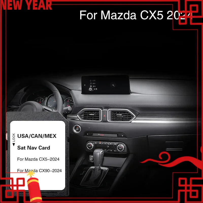 Naving pre Mazda CX5 2024 Aktualizácia vozidla Multimedia GPS softvér North America Maps navigačný systém SD karta SD