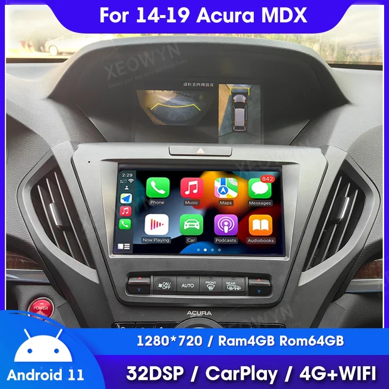 Navitech Android 12 pre Honda Acura MDX 2015 - 2021 multimediálne navigačné GPS Autoradio Monitor Wireless CarPlay Android Auto