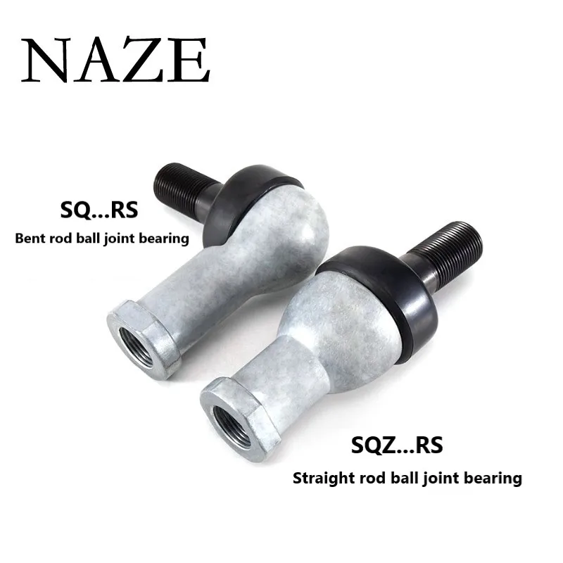 Naze SQZ8RS Rovná tyč alebo SQ8RS zakrivená tyčinka L Typ vysokej kvality s jednou guľôčkou koncového kĺbu ložisko SQZ8 SQ8 RS M8 8 mm 1 pcs