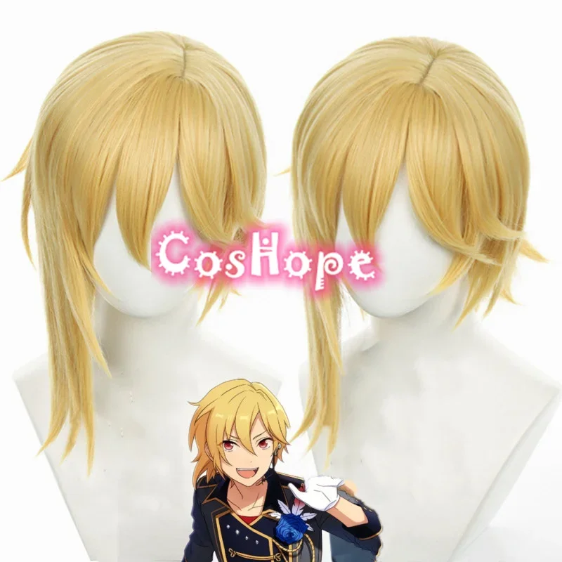 Nazuna nito cosplay parochňa Cosplay 40cm Zlatá blond parochňa Cosplay anime cosplay parochne s tepelne odolné voči syntetickým parochňami
