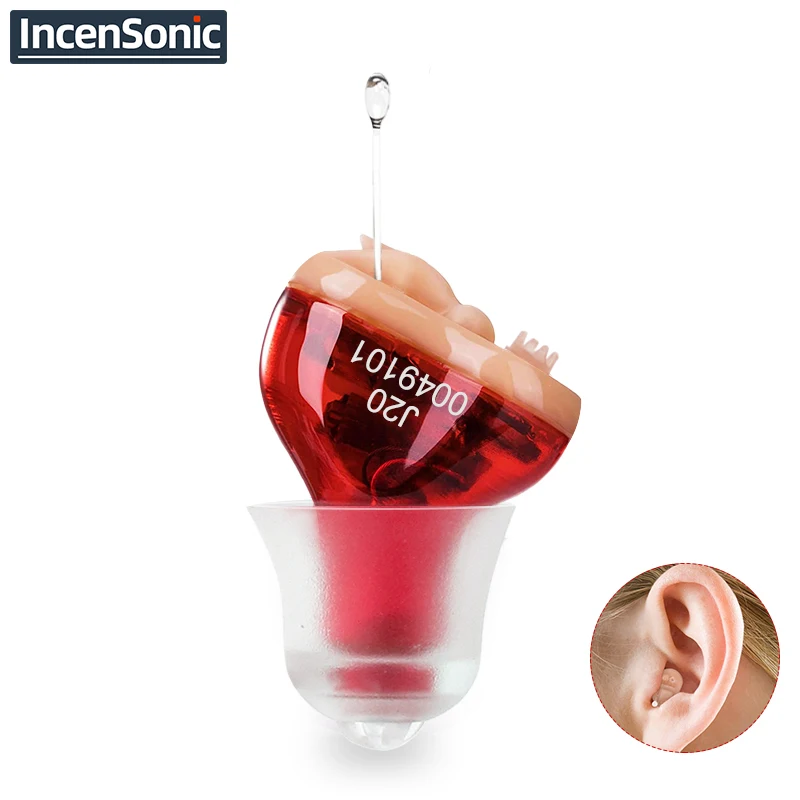 Načúvacie pomôcky Audifonos pre hluchotu/staršie nastaviteľné J20 Micro Wireless Mini Veľkosť neviditeľné uši zvukový zosilňovač Drop Doprava