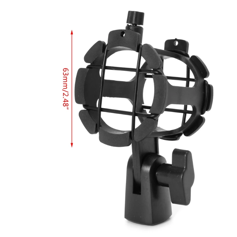 NB04 Mikrofónový nárazový držiak na držiak MIC MICK ROZDELENIE PRE 6,3 cm/2,48 palca
