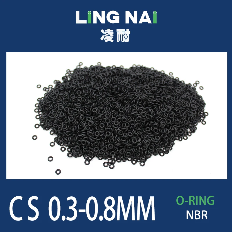 NBR gumový nitril CS 0,3/0,4/0,5/0,6/0,7/0,8 mm O-krúžkový gumový tesniaci krúžok GROMMET SLIKON SILICON OD 1,3-81 mm