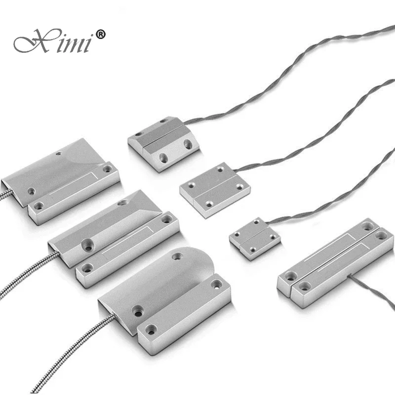 NC Dvere Sensor Metal Wired Roller Shutter Door Dvere Magnetický kontaktný prepínač pre bezpečnostný alarmový systém
