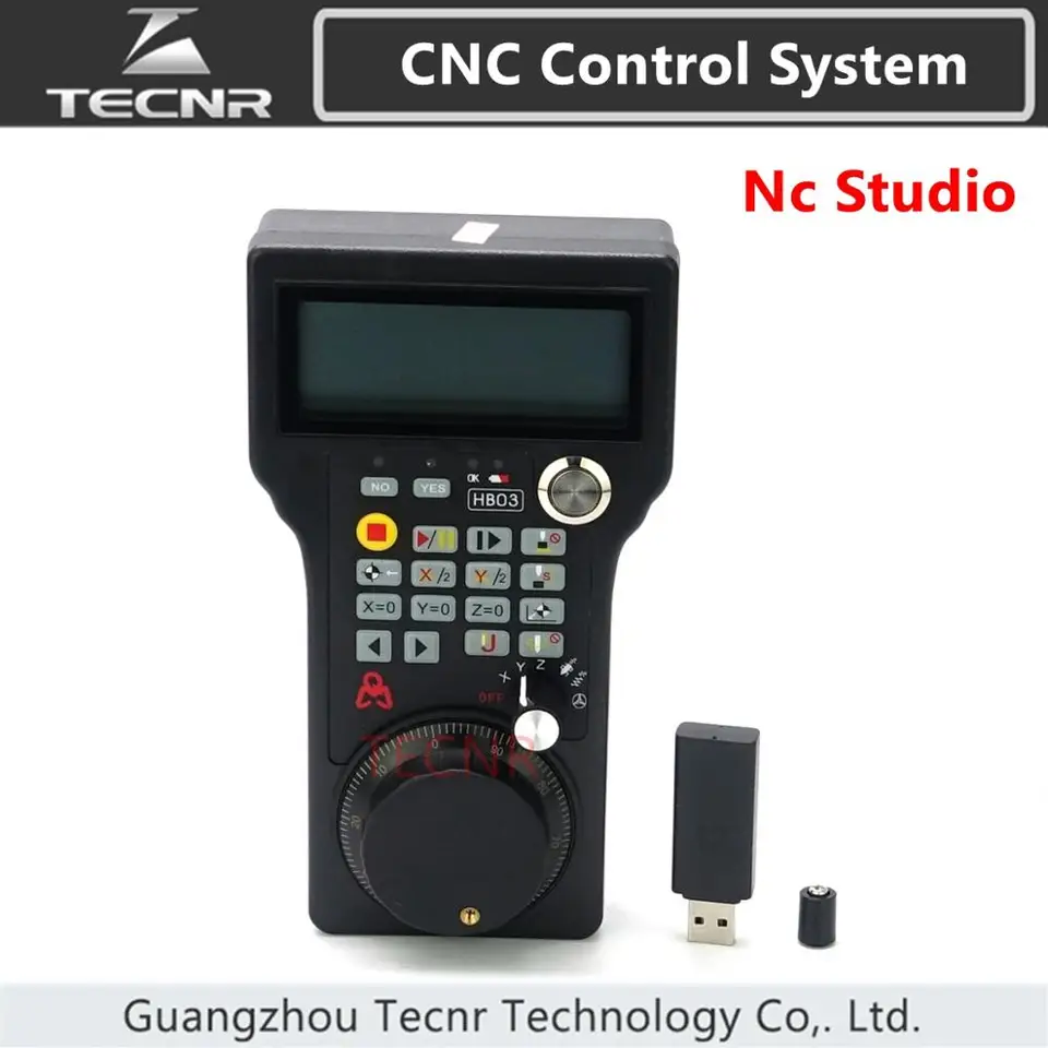 NC Studio Wireless Handwheel 3 Axis CNC ovládač pre CNC smerovač HB03 WHB03