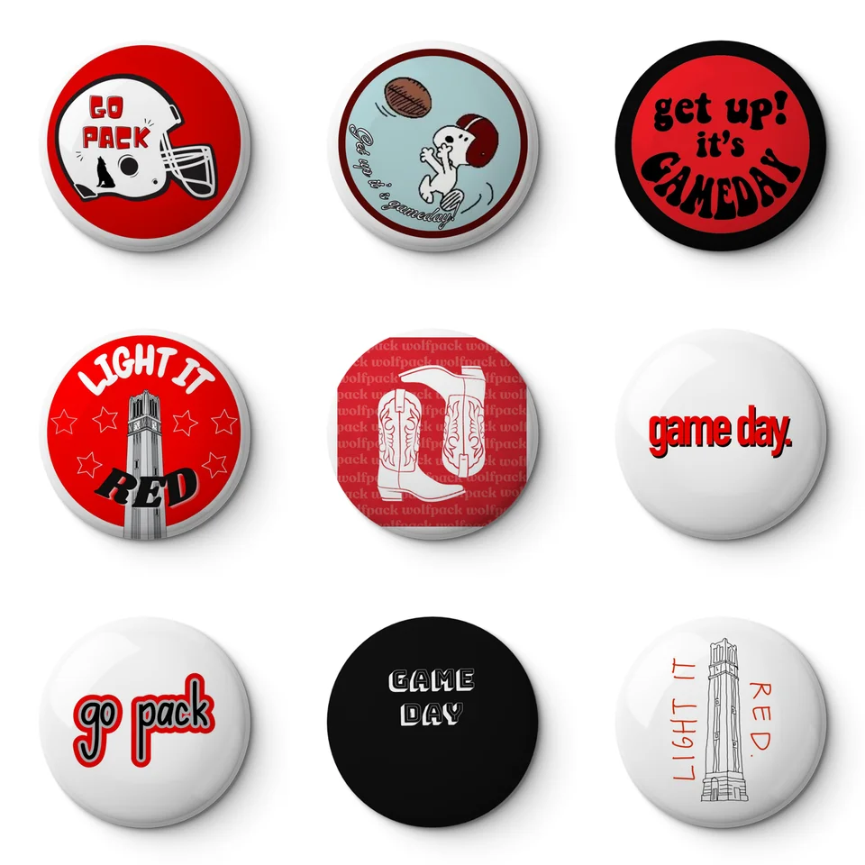 NCSU Game Day Soft Button PIN