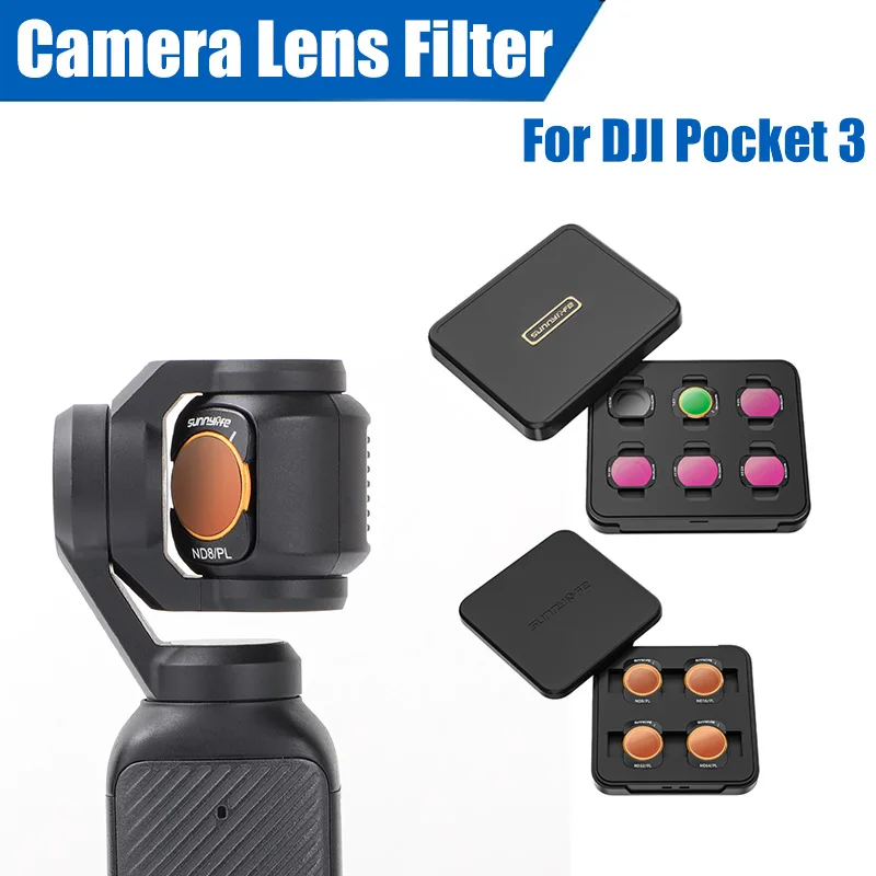 ND Filter set pre DJI vrecko 3 šošovky Camera Camera CPL UV ND8 ND16 ND32 ND64 FILTERS OSMO Pocket 3 Príslušenstvo